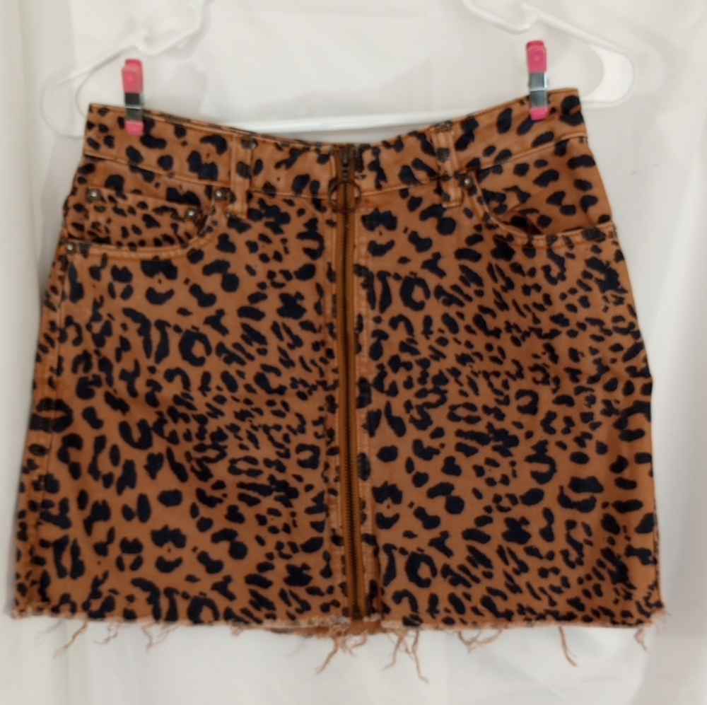 We The Free Mini Skirt Leopard Print
